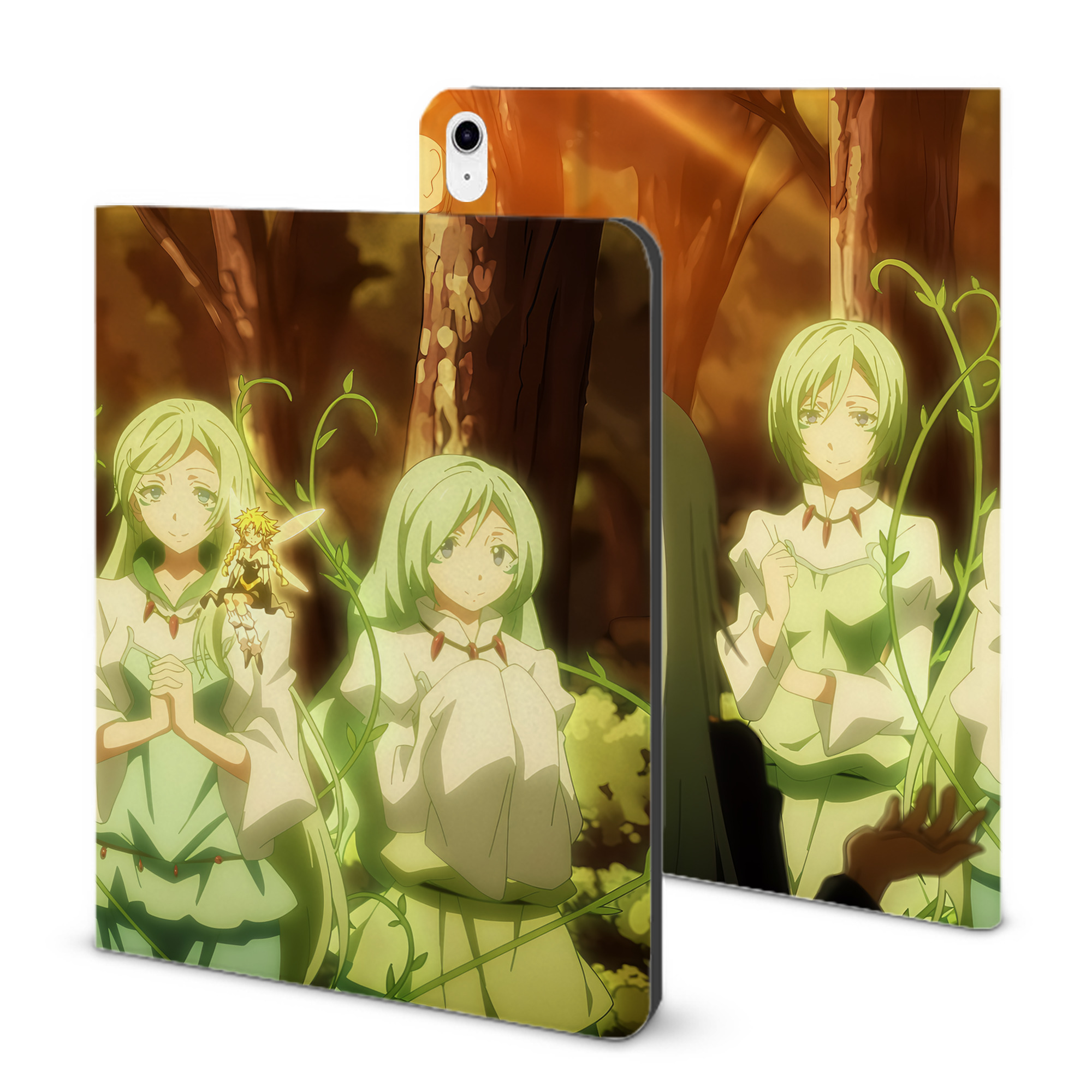 （画像用） 転スラ Regarding Reincarnated to Slime IPad ケース ブック型 PUレザー TPU 耐衝撃 軽量 薄型 ペン収納なし 全面保護 IPad 各モデル対応
